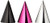 Foil Cone Party Hats | Black & Pink Collection | Party Accessory | 72 Ct.