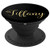 Tiffany Personalized Yellow and Black Custom First Name - PopSockets Grip and Stand for Phones and Tablets