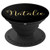Natalie Personalized Yellow and Black Custom First Name - PopSockets Grip and Stand for Phones and Tablets
