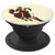 Country Rodeo Barrel Racer In Cowgirl Hat Brown On Beige - PopSockets Grip and Stand for Phones and Tablets