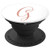 G Initial Monogram Blush Pink and White Capital Letter - PopSockets Grip and Stand for Phones and Tablets