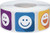 Multi Colored Square Emoji Stickers 6 Different Faces Labels 1 Inch 500 Total Adhesive Stickers