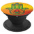 Orange And Yellow Buddha Hamsa With Green And Lotus Flower - PopSockets Grip and Stand for Phones and Tablets