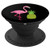 Pineapple Flamingo Tropical Design Pink Green Yellow Black - PopSockets Grip and Stand for Phones and Tablets