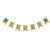 BESTOYARD Lucky Banner St Patricks Day Banner Shamrock Burlap Banners Bunting Garland Flags for St. Patrick's Day Irish Decorations