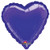 Anagram 16430 Heart - Purple Foil Balloon 32",