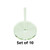 Acrylic Flight Stands, 40mm Circle, 3mm Clear, 2 inch Peg (10)