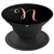 N Initial Monogram Blush Pink and Black Capital Letter - PopSockets Grip and Stand for Phones and Tablets