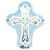 Anagram 25024 Blue Cross Foil Balloon, 28",