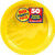 Amscan Big Party Pack Paper Luncheon Plates 7-Inch, 100/Pkg, Sunshine Yellow