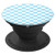 Light Blue And White Checkered Small Checkerboard Pattern - PopSockets Grip and Stand for Phones and Tablets