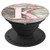 K Pink Brown Nature Monogram Initial Capital Letter Name Art - PopSockets Grip and Stand for Phones and Tablets