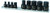 Titan Tools 16141 Low Profile Stubby Metric Hex Bit Socket Set - 9 Pieces