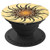 Pop Sockets Light Yellow Background Brown Black Mandala - PopSockets Grip and Stand for Phones and Tablets