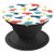Dinosaur Pattern - Blue Red Teal Dinosaurs White Background - PopSockets Grip and Stand for Phones and Tablets