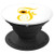 F Letter Monogram Yellow Sunflower Initial Personalized - PopSockets Grip and Stand for Phones and Tablets