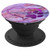Purple Dog Paw Print Heart on Blue Pink Marbled Look - PopSockets Grip and Stand for Phones and Tablets