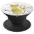 Yellow Cat Silhouette White - PopSockets Grip and Stand for Phones and Tablets