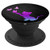 Teal Purple Pink Ombre Cat Kitten Silhouette On Black PopSockets Grip and Stand for Phones and Tablets