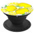Lemon Slice Drop Summer Time Fruit Pattern Yellow and White - PopSockets Grip and Stand for Phones and Tablets