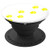 Yellow, Paw Print Tracks, Dog Mom Cat Lady, White, Cute - PopSockets Grip and Stand for Phones and Tablets