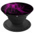 Purple Lightning Letter R Monogram On Black - PopSockets Grip and Stand for Phones and Tablets