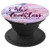 Purple She is Fearless On Pink Blue Gray Marbled Look - PopSockets Grip and Stand for Phones and Tablets