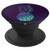 Teal Pineapple on Dark Purple Background - PopSockets Grip and Stand for Phones and Tablets