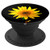 Yellow Sunflower Pop Socket on Black - Floral Print for Her - PopSockets Grip and Stand for Phones and Tablets