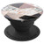 All Marbled Look Rose Pink Gray White Black Geometric Design - PopSockets Grip and Stand for Phones and Tablets