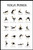 Workout Posters for Home Gym Yoga Poses Reference Chart Studio Black White Laminated Dry Erase Sign Poster 12x18