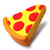 JACK CHLOE Emoji Stuff Pizza Slice Portable Charger, Super Cute Emoji Pizza Power Bank Design, 2600mAh Emoji Charger Compatible with iPhone X / 8/7 / 7Plus / 6/ 6s Plus/Android Phone