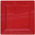 amscan Premium Square Red Plastic Plates, 6 Pk. | Party Tableware