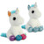 Aurora Plush Bundle of 2 8" Unicorns: Jewel and Snowbelle