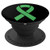 Liver Cancer Awareness Products Green Ribbon Survivor Gift - PopSockets Grip and Stand for Phones and Tablets