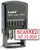 Trodat 4850 Date Stamp with"Scanned", Self Inking Stamp - Red Ink
