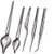 Cooking Tweezers 5 Pcs Stainless Steel Set Precision Tongs with Precision Serrated Tips and Multi-use Decor Precision Culinary Drawing Spoons for Plates Decorating