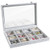 Valdler Clear Lid 12 Grid Jewelry Tray Showcase Display Storage