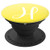 Yellow and White Letter H Pastel Ombre Initial Monogram H - PopSockets Grip and Stand for Phones and Tablets