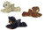Aurora Arctic The Polar Bear Sullivan Black Bear Barnsworth Brown Bear Mini Flopsie Bundle