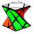 CuberSpeed Qiyi Twisty skewb Black Speed Cube Twist skewb Puzzle