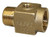 Merrill MFG RBGSC100 1" Red Brass Ground Source Coupling with 1/4" Tap, Brass, 2.78 x 1.73 x 1.61