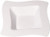 Amscan White Wavy Square Bowl | 5 oz.| Party Supply |120 ct.