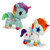 Bundle of 2 Aurora Tokidoki 7.5" Plush: Pixie Unicorno and Bowie Unicorno