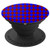Blue and Brown Geometric Pattern Brown Blue PopSockets Grip and Stand for Phones and Tablets