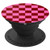 Brown and Pink Checkered Pattern Checkerboard Pink Brown PopSockets Grip and Stand for Phones and Tablets