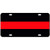 JASS GRAPHIX 2-D Heavy Duty Reflective Thin Red Line License Plate