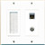 RiteAV Brush Coax Shielded Cat6 Wall Plate White