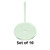 LITKO Acrylic Flight Stands, 50mm Circle, 3mm Clear, 3 inch Peg (10)