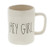 Rae Dunn by Magenta HEY GIRL Ceramic LL Coffee Mug